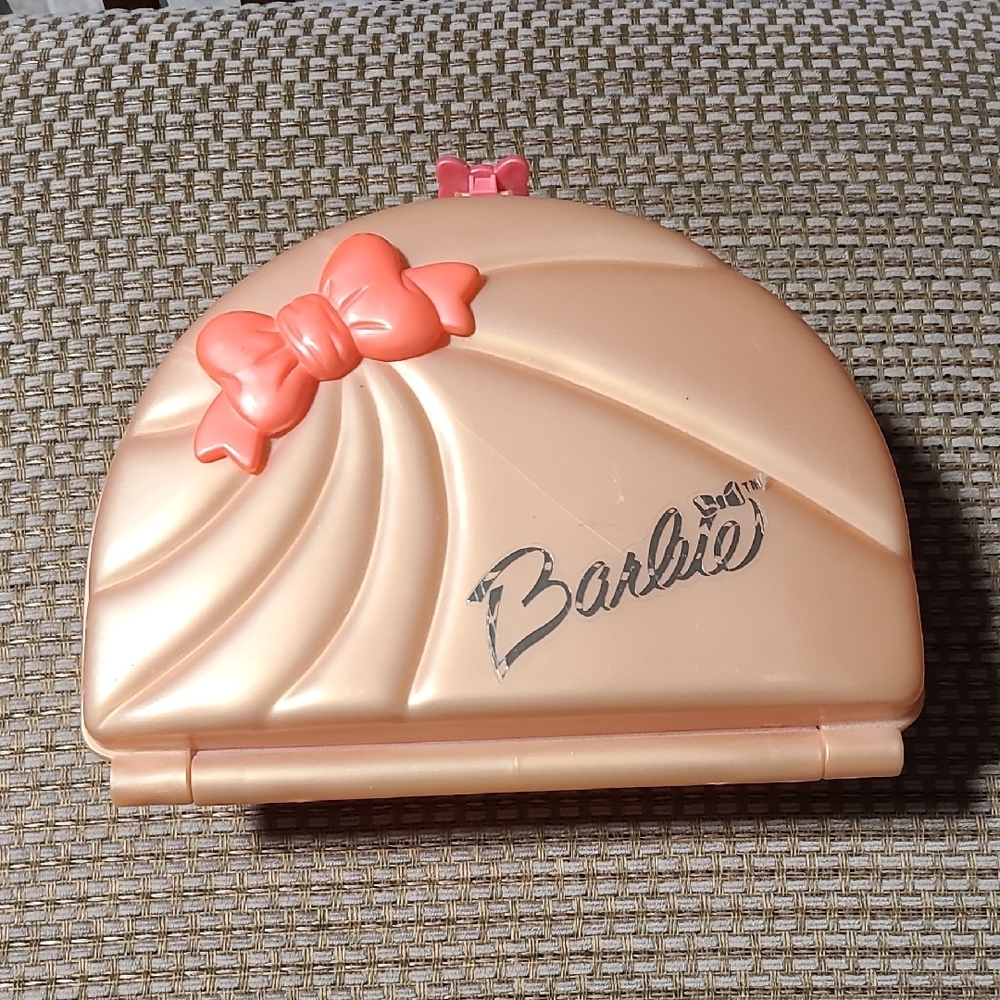 Barbie Mattel 87' Pink Caboodle Case Vintage Accessory Makeup Box Vanity Beauty